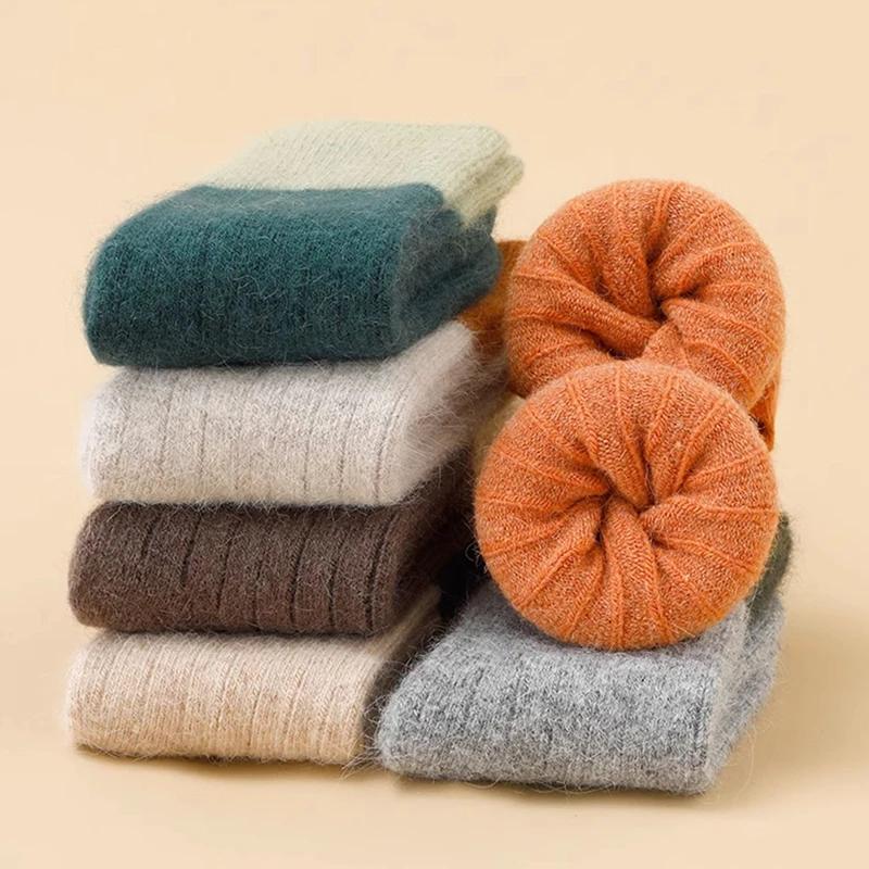 Socks Girl Wool Child Keep Warm Baby Girls Children's Winter Infant Sock Clothes Leggings Clothing 2-12 Years Mother Kids
