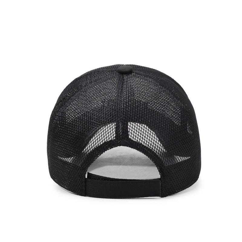 Breathable Summer Net Cap Middle-Aged Men's Baseball Cap Hollow Brim Cap Outdoor Fishing Cap Mesh Sun Hat