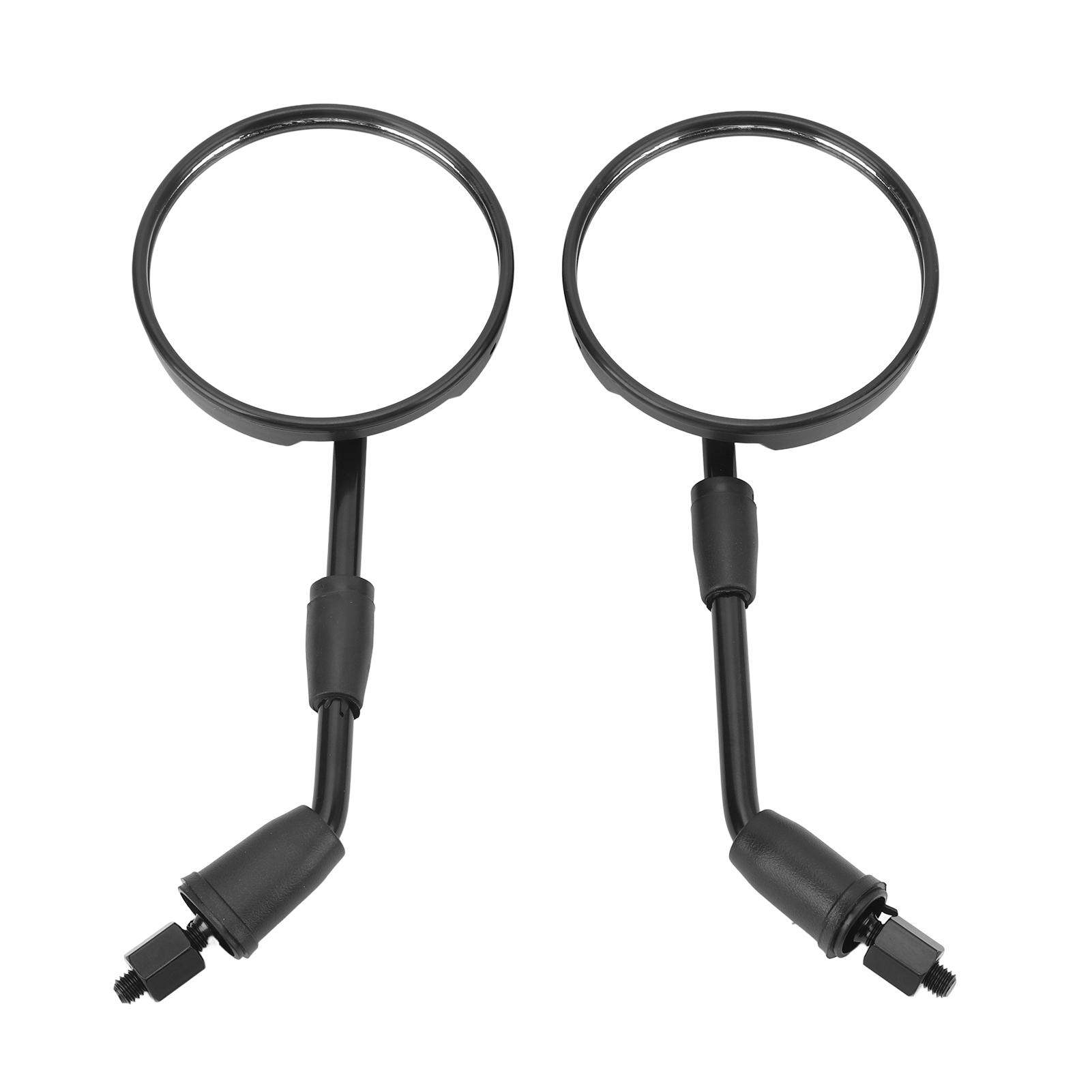 

1 пара зеркал заднего вида для мотоцикла, противоударные прозрачные стеклянные линзы M8, универсальный руль мотоцикла