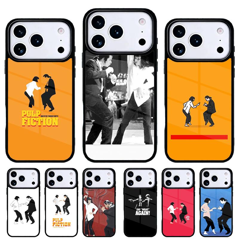 Pulp Fiction Dance Phone Case for iPhone 17 Air 16e 15 14 13 Pro Max Back Cover for 12 11 Pro Coque
