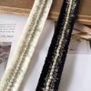 2.5cm French-Style Pearl Lace Trim with Gold & Silver Tassels