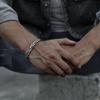 Retro Braided Open Bangle: S925 Silver Plated Unisex Bracelet - Trendy Heavy Industry Design