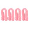 4db Akupresszúrás Relaxációs Csipesz Virág Alakú Univerzális Hordható Kéznyomópont Szerszám Rózsaszín