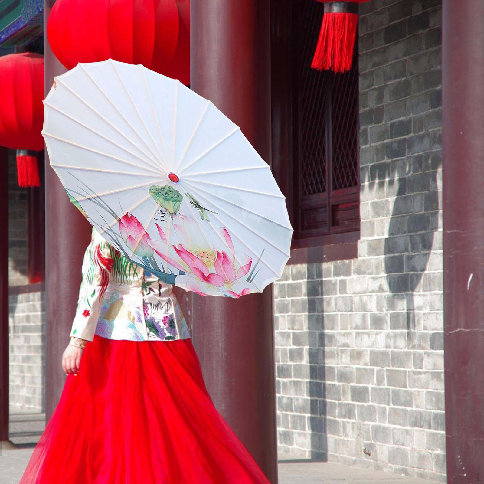 Китайский промасленный бумажный зонтик — фото 12