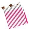 Professional Nail Art Brushes And Dotting Tools Set 15Pcs For Gel Nails UV Gel Designs Comfortable and Practical Handle