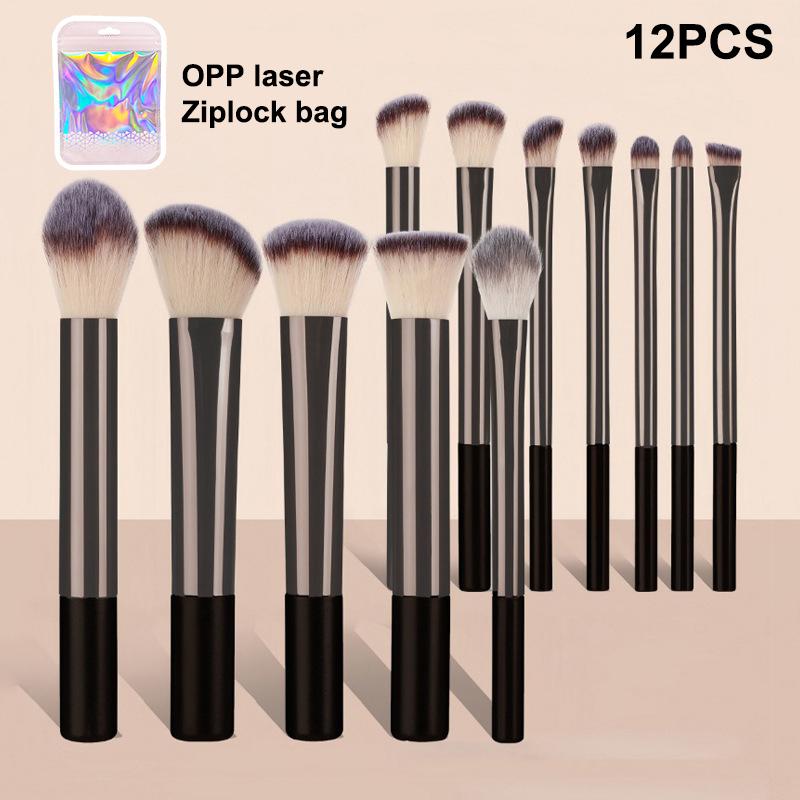 6/7/8/12 szt. Profesjonalny zestaw pędzli do makijażu Cień do powiek Róż Puder sypki Korektor Pędzel do makijażu Rozmiar podróżny Miękkie Włosie Syntetyczne Premium
