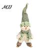 Festive Fabric Figurines for Shopping Malls Green Christmas Plush Figurines, Skiing Snowman Reindeer Stuffed Doll, Seasonal Gift Items Friends
