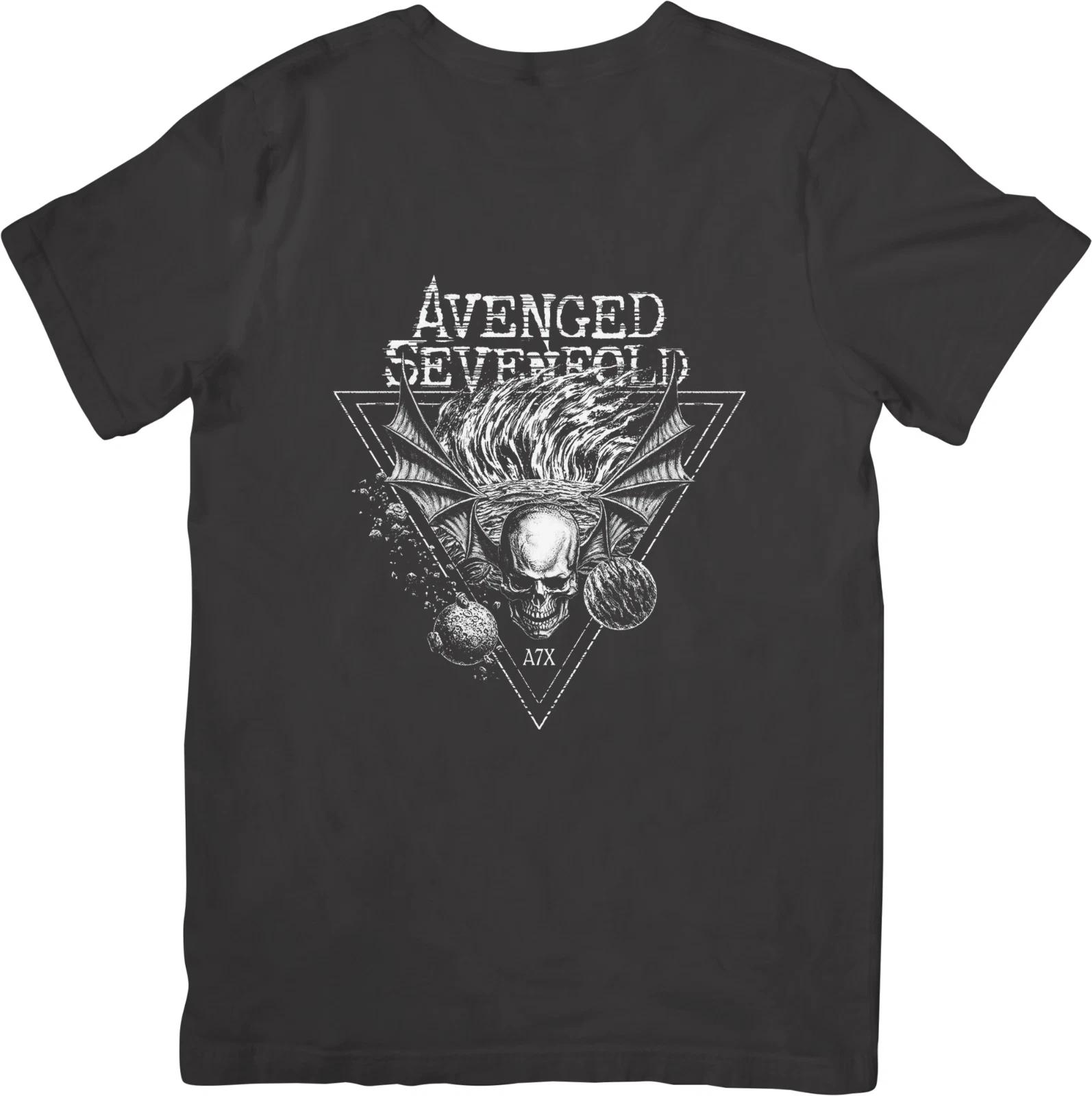 

Avenged Sevenfold 2 Музыка для мужчин и женщин Качественная хлопковая футболка Черная 4XL