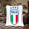 Italy National Football Team Print Flannel Blanket Soft Warm Sofa Bed Throw Blanket For Home Office Bedroom