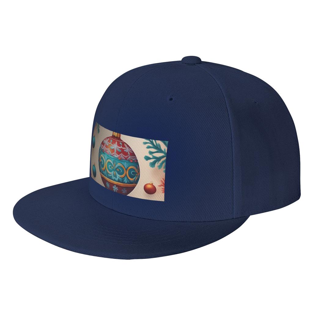 Fashion Christmas OrnaUnisext Flat Brim Sun Hat Cycling And Running Cap Womens