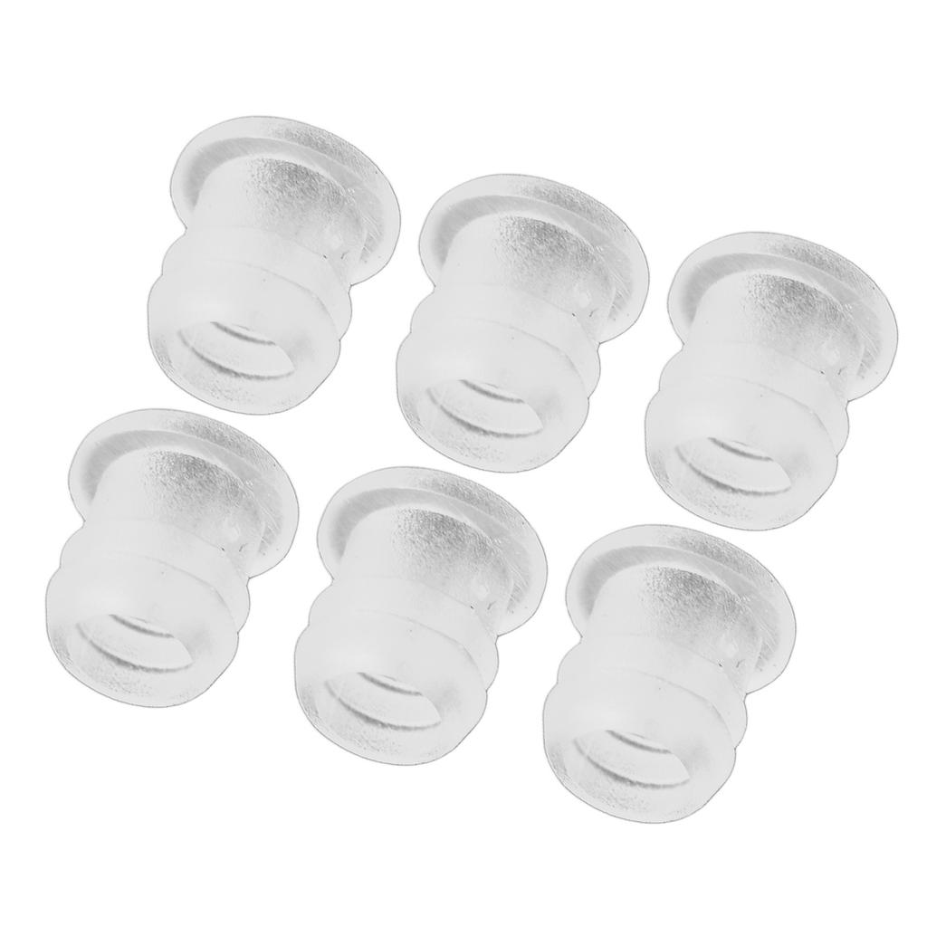 30pcs Earmold Locks Small Plastic Soft Transparent Earmold Tubing Locks Accessories