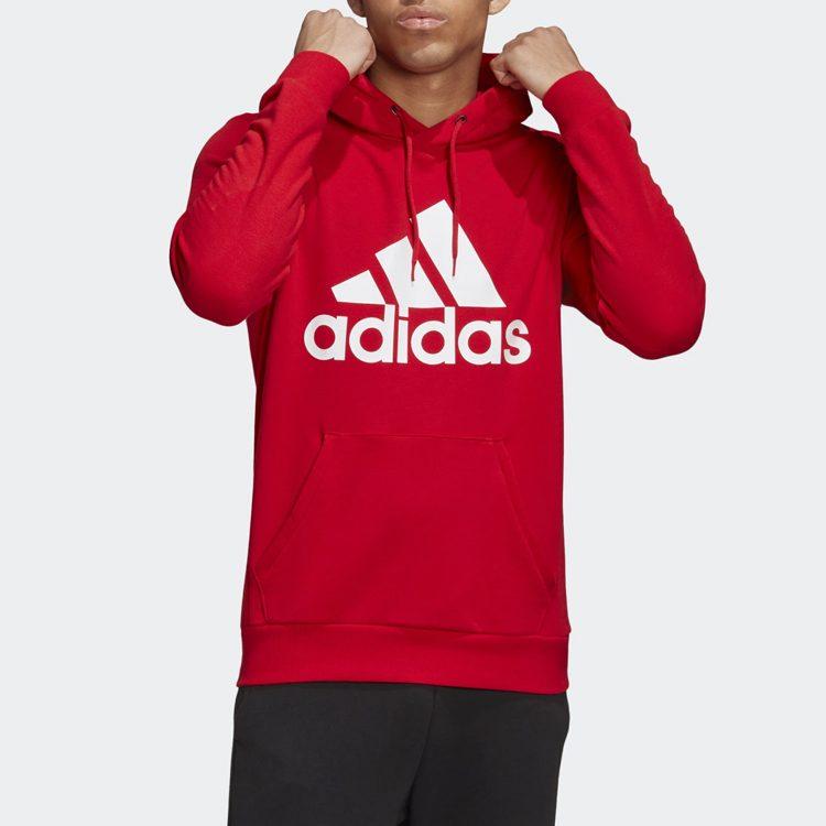 adidas Sweatshirts Men's Red Hooded Moderate Regular FR7106