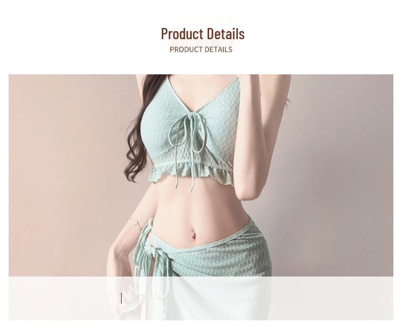 Women's Three-Piece Slimming Bikini Swimsuit - Conservative Drawstring Tummy Cover, Hot Selling Vacation Swimwear