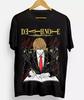 Kira Ryuk Men T-Shirt Death Note L Manga Strip Horror Anime Black Tee Shirt Graphic T Shirts Oversized T Shirt Men's Clothing