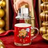 Legant Chinese Floral Thermos Mug | 480ml Vintage Vacuum Flask, Stainless Steel Insulated Travel Cup for Tea & Coffee Gift