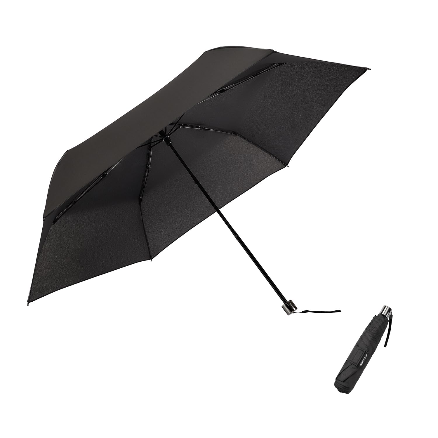 

konciwa Складной легкий диаметр складной 6 наружный супер водный складной ветер обычный зонт для переноски 365 мини предотвращает дождливый сезон зонт, чёрный