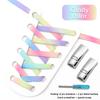 Magnetic Lock Shoe Laces Rainbow Elastic Laces Sneakers No Tie Shoelaces Without Ties Shoelace for Shoes Adults Kids Shoestrings