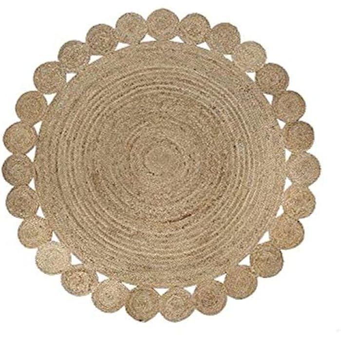 Koberec - DKD Home Decor - Standardní - Hnědý - Kulatý - 200 x 200 cm