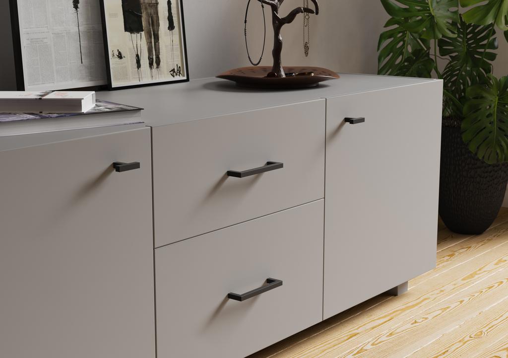 UU86 handle, super matte black, 192mm