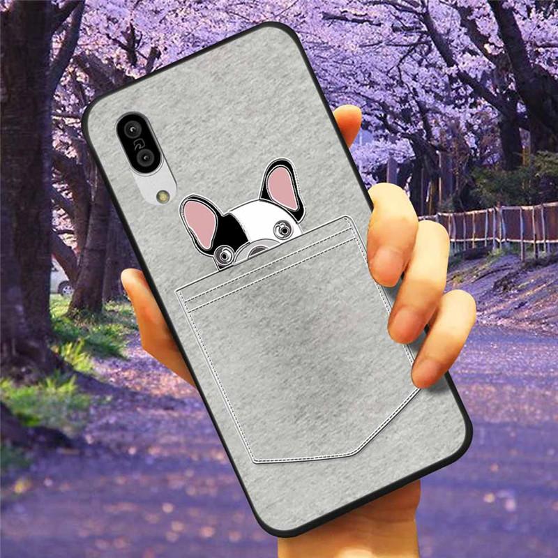 For Sharp Aquos Sense3 Case 3D Flower Relief Silicone Soft Emboss Cover For Sharp Aquos Sense 3 Lite Sense6 6 Luxury Cartoon