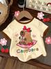 Abbigliamento Bambina Estate T-shirt con Stampa 3D Grafica Gatto Kawaii Vestiti per Bambine Esterni Manica Corta Casual Top per Bambine
