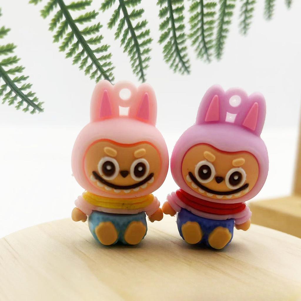 Cartoon Keychain Cute Three-dimensional Doll Pendant Car Key Chain Exquisite Accessories