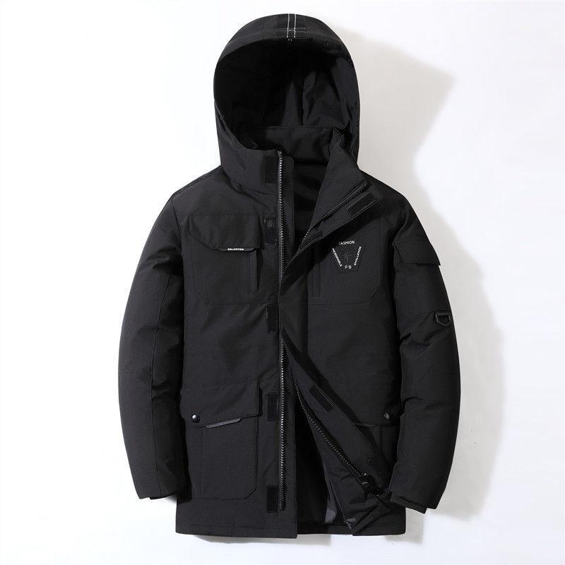 Doudounes pour hommes avec col en fourrure Parka chaude pour hommes Manteaux décontractés en duvet de canard blanc Manteau de neige d'hiver