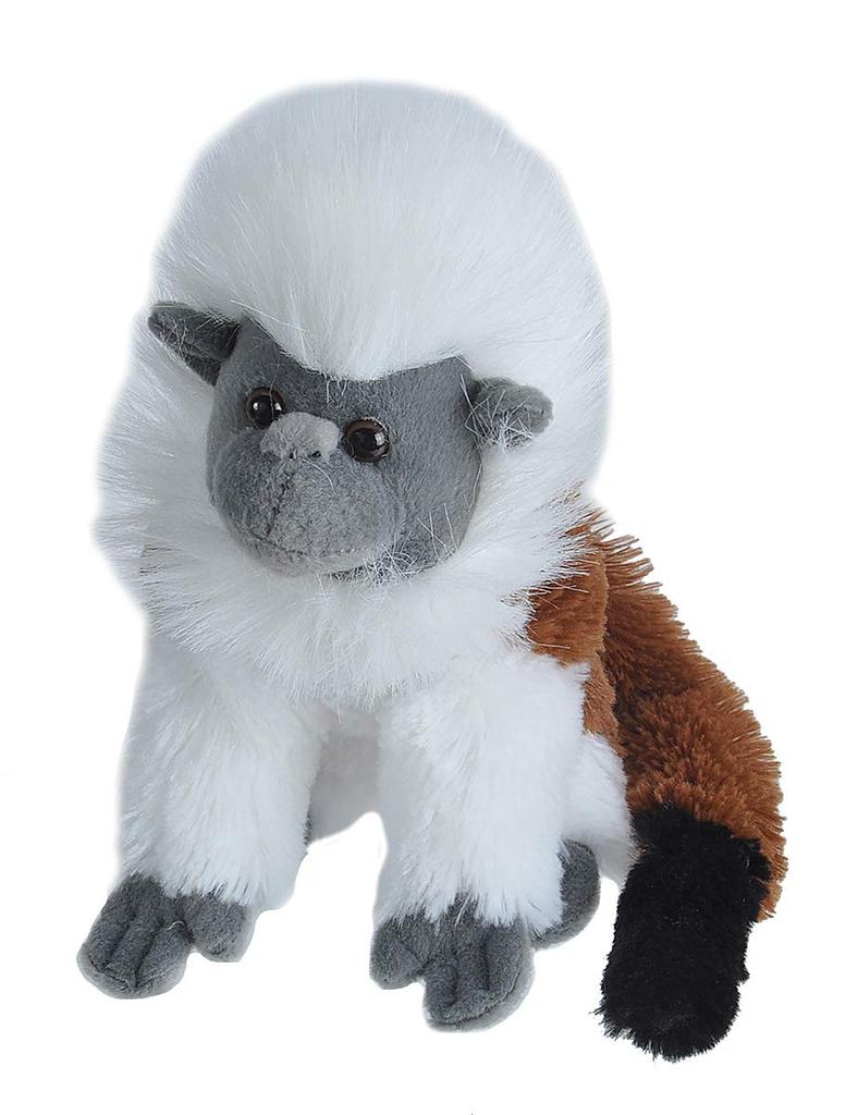 Wild Republic Cotton Top Tamarin Plush Stuffed Animal Cuddly Gift for Toy, Kids, 8-Inch