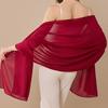 Elegantes Chiffon Chiffon Schal Langes Leichtes Gewebe Brautjungfern Schal Abend Schal Brautparty