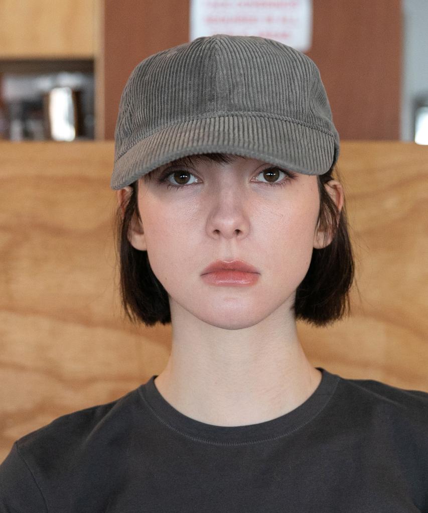 Chaebteo Signature Corduroy Ball Cap-Khaki