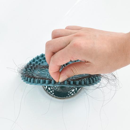 Shower Drain Hair Catcher Easy Installation Clean Prevent Clogs Hair Guard Plastic Hair Trap for Bathroom Drain