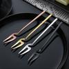1 Pcs Stainless Steel Fruit Forks Pickle Forks Cocktail Salad Dessert Cake Forks Tableware For Banquet Party Seafood Dinner New