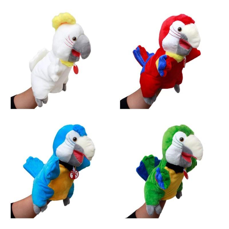 Sprechendes Tierpuppen-Spielzeug mit beweglichem Mund zum Geschichtenerzählen und zur Eltern-Kind-Bindung