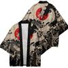 Traditionell Samurai Kimono Män Japansk Anime Dragon Print Cosplay Haori Kvinnlig Cardigan Yukata Skjorta Sommarrock