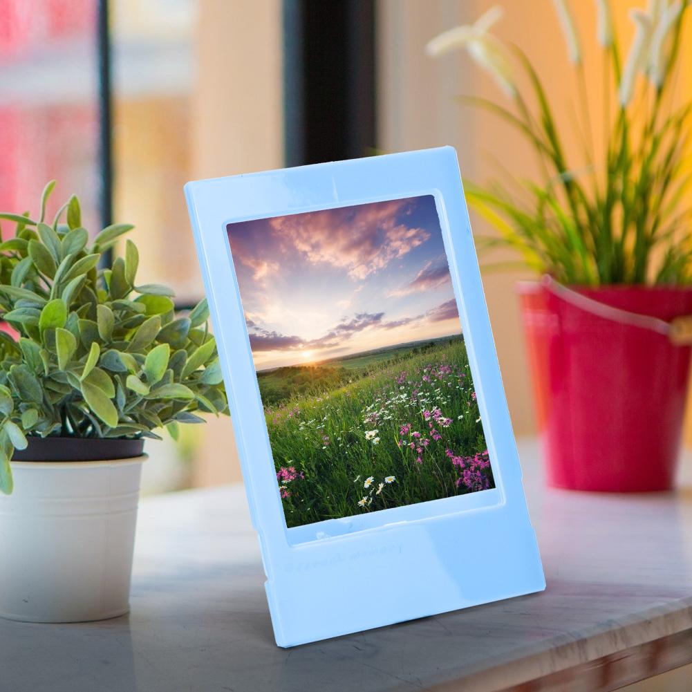 1PCS Desk Photo Frame Photos Ture Holder for (Pink)