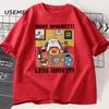 More Spaghetti Less Upsetti Funny Cat T-Shirt Men Women Printed T Shirt Harajuku O Neck Cotton Short Sleeve Tee Shirt Cat Lover