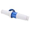 Industrial Plug Connector Single Phase 3 Pin 220250V 2P+E IP67 Blue White for Oilfield Chemicals