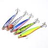 Big Plum Shark Lure Double Hook Long-Throwing Iron Plate Lure Gold-Plated Sequin Bass Pike Artificial Hard Bait