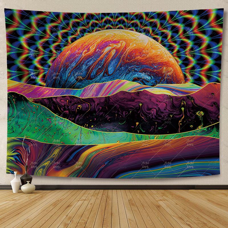 Creative Landscape Bedroom Dorm Tapestry - Wall Art Hanging Cloth