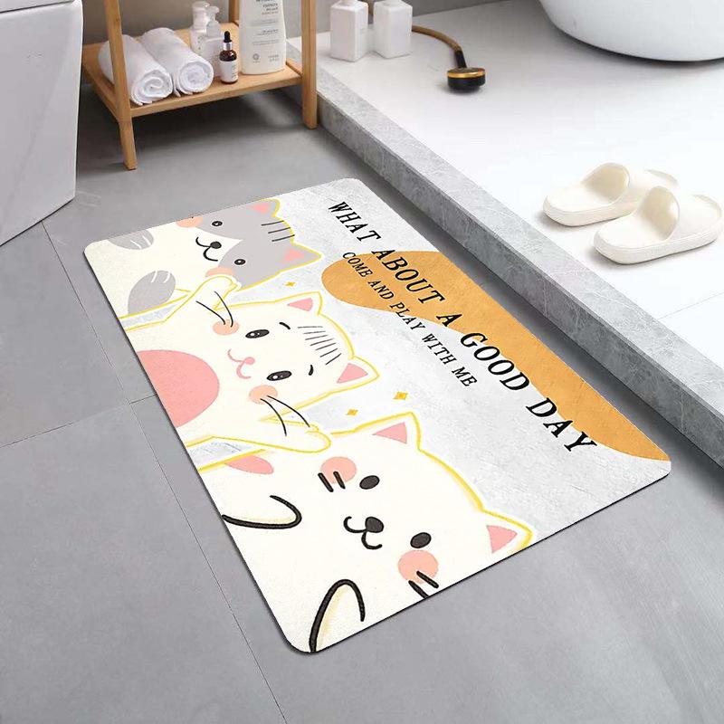 Entrance Door Mat Kitchen Carpet Bathroom Entrance Mat Floor Mat Foot Pad