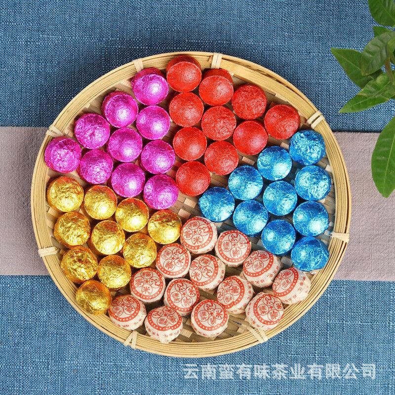 Yunnan Puerh Te Mini Tuo Te Glutinous Ros Jasmin Originalsmak 500g