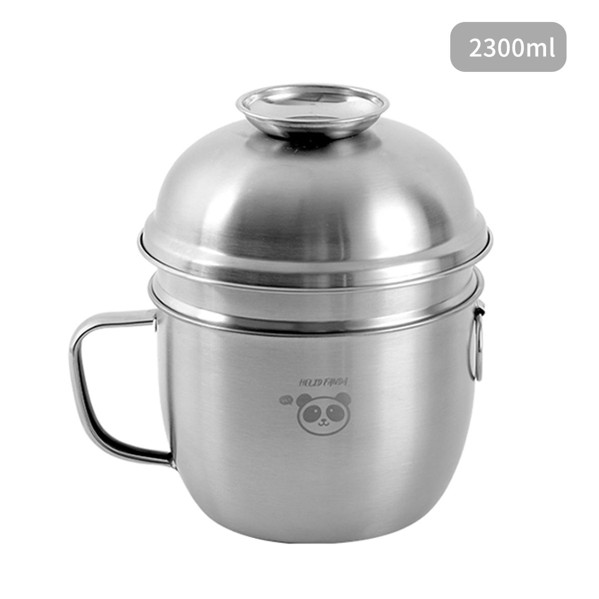 

WORTHBUY Двухслойный ланч-бокс из нержавеющей стали 304 с крышкой, портативные контейнеры для еды большой вместимости, нагреваемая миска для лапши рамен