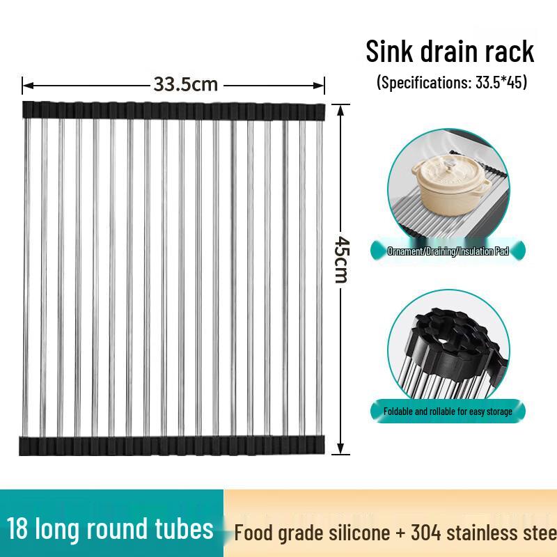 Roll-up Silicone Kitchen Drying Mat