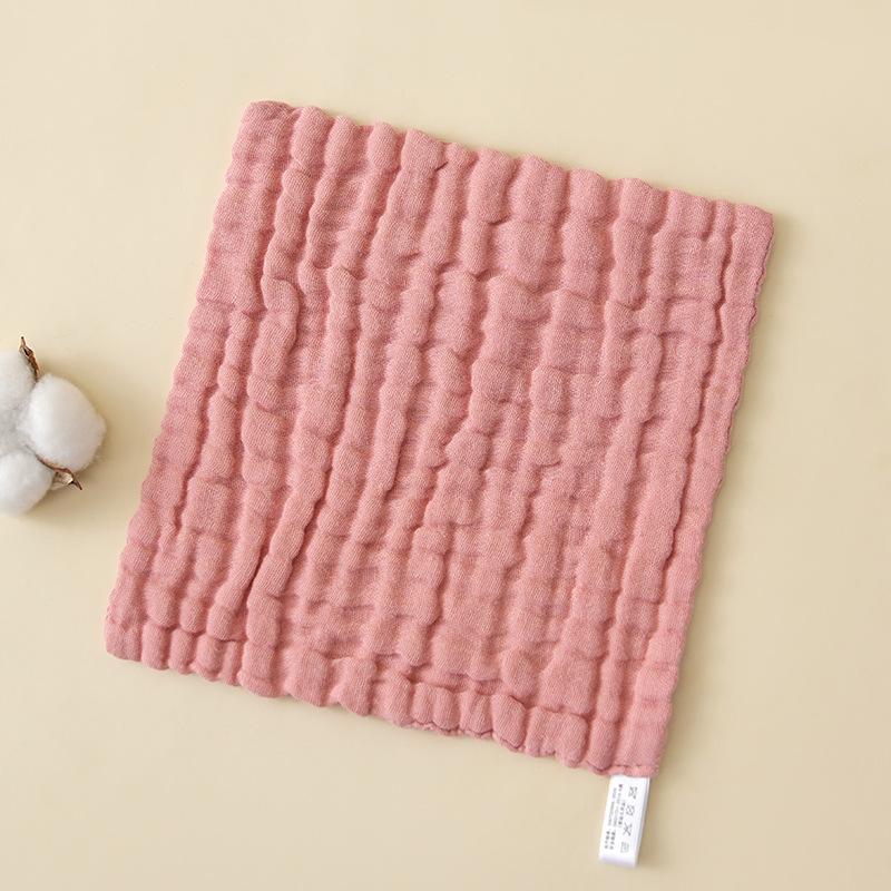 6 Layer 100% Soft Cotton Muslin Cloths for Baby Burp Solid Color Face Hand Towel Newborn Soft Gauze Squares Towel for Toddler