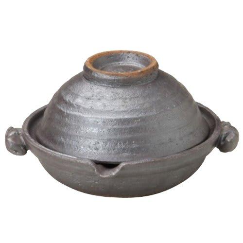 

Banko Ware Folk Art Earthenware Pot for One Person, Approx. 15.5cm Diameter, Iron Glaze, Heat-Safe, Microwave-Safe, Made in Japan, Product Number 0979