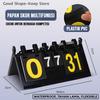 Durable ABS 4-Digit Table Scoreboard for High-Level Badminton, Volleyball, and Football Games, Light and Transportable