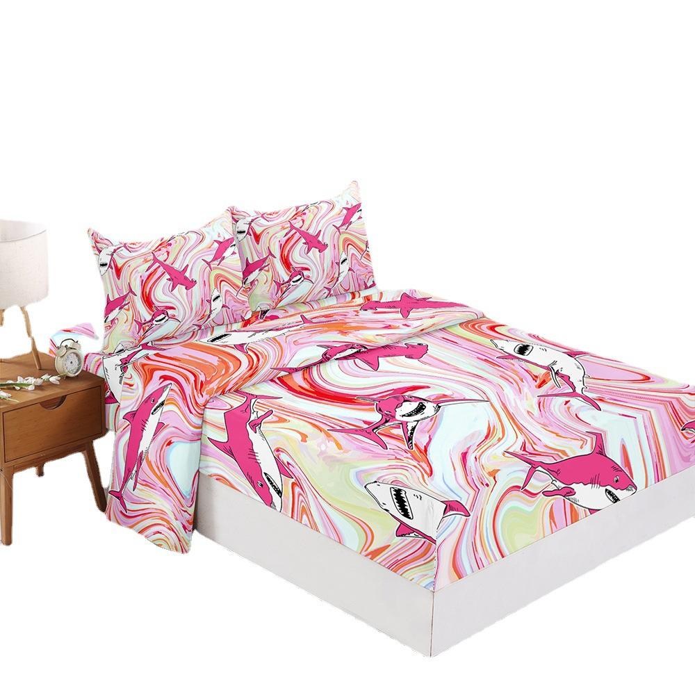 Four-Piece Mattress Digital Printing Mattress Protective Cover Bedding Van Gogh Oil Painting