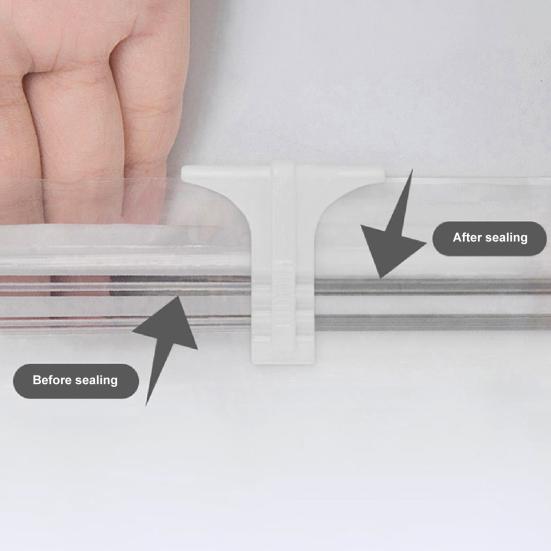 Vakuum Organizer Bag Dobbel Glidelås Forsegling Støvtett plast Kompresjonspute Klær Plassbesparende veske Hjemmeutstyr