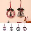 Decorative Christmas Wooden Pendant Round Christmas Decoration Creative Home