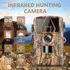 8K WiFi Waterproof Trail Camera PR801W 60MP Supports APP Viewing for Outdoor Animal Hunting Night Vision and Farm Monitoring